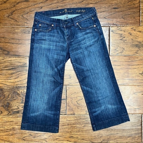 7 for all mankind crop dojo denim jeans - Picture 2 of 6